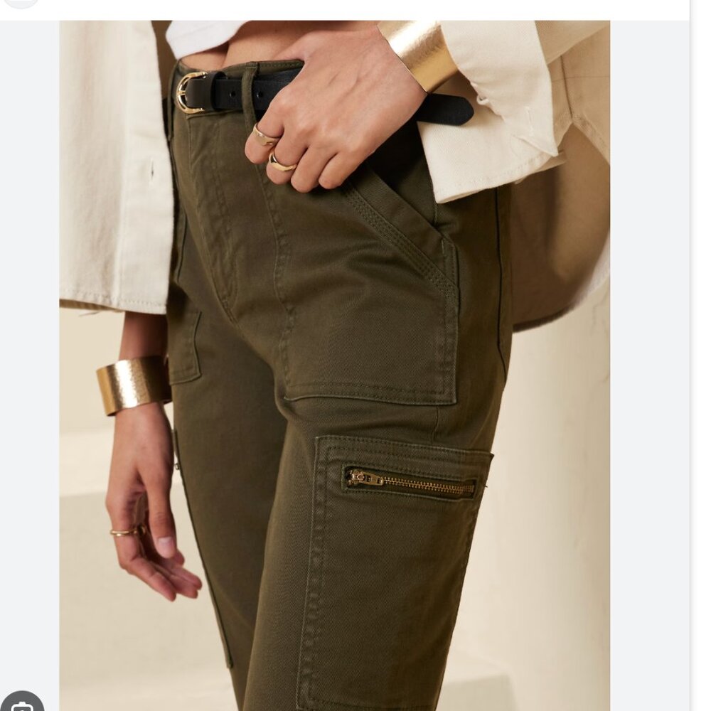 Banana Republic Skinny Utility Jean in Camo Green